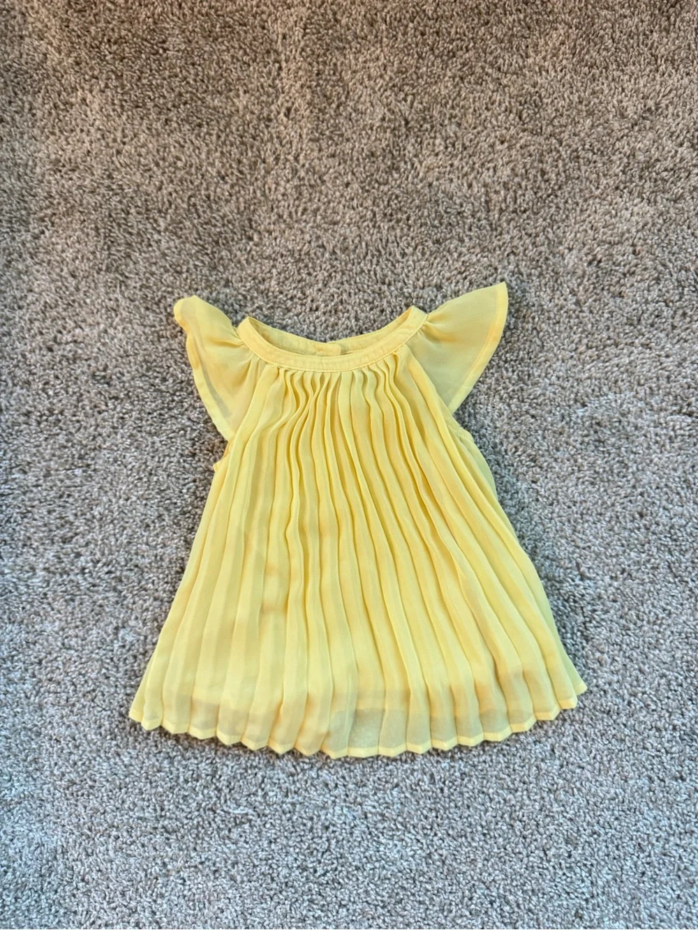 Baby Girl Outfit Bundle Lemon Tutu Baby Outfit Yellow Pleated Dress 0-3 Months